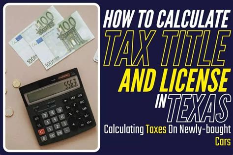 Tax title and license calculator - Pre-register Your New Vehicle. If you really want to pay your vehicle sales tax at the DMV, you can streamline your visit by pre-registering here. You’ll get a confirmation code to take to the DMV.